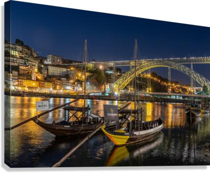 Rabelo boats of Porto in Portugal  Impression sur toile