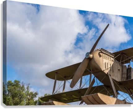 Replica of aircraft used in flight to Brazil  Canvas Print