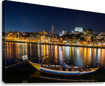 Rabelo boats of Porto in Portugal  Impression sur toile