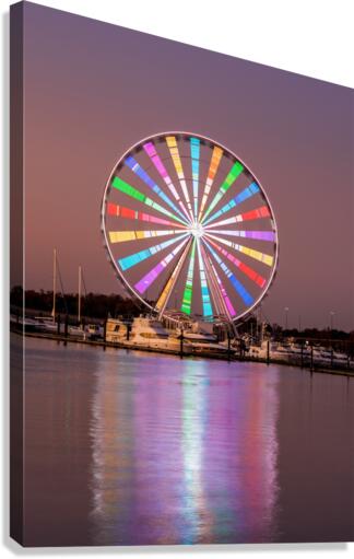 Ferris wheel at National Harbor  Impression sur toile