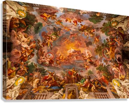 Ceiling painting in the Galleria Borghese  Canvas Print