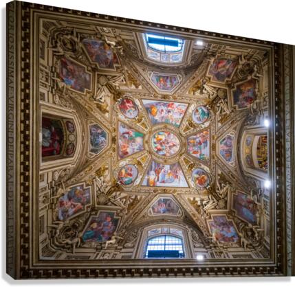 Side Chapel of the Basilica of St Mary in Trastevere  Canvas Print
