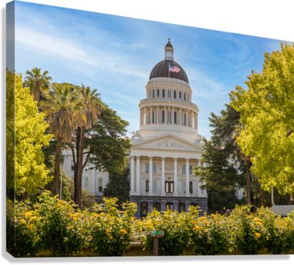 California State Capitol building in Sacramento  Canvas Print