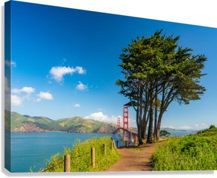 Marin Headlands and Golden Gate Bridge  Impression sur toile