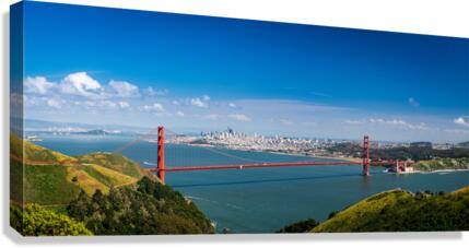 Panorama of the Golden Gate Bridge  Impression sur toile