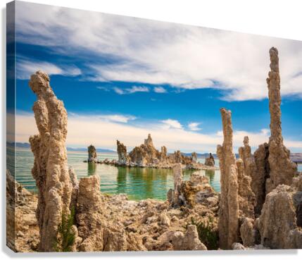 Tufa in the salty waters of Mono Lake  Impression sur toile