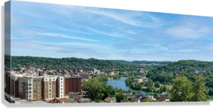 Overview of City of Morgantown WV  Canvas Print