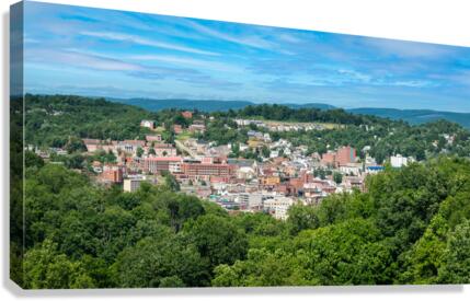 Overview of City of Morgantown WV  Impression sur toile