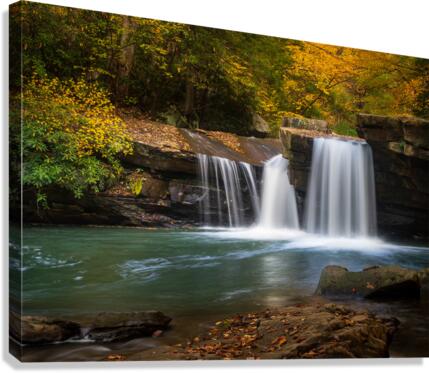 Waterfall on Deckers Creek near Masontown  Canvas Print
