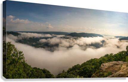 Grand View in New River Gorge  Canvas Print