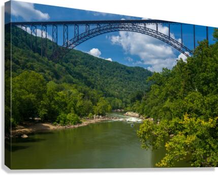 Rafters at the New River Gorge Bridge  Canvas Print