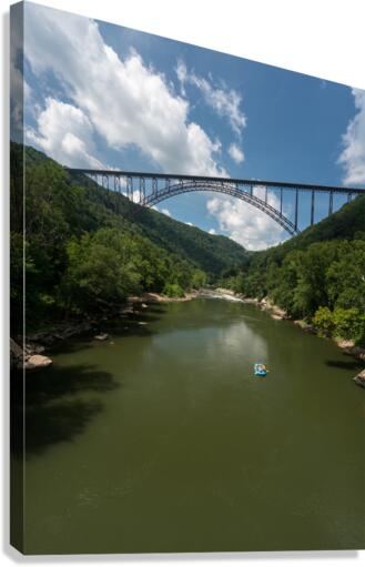 Rafters at the New River Gorge Bridge  Impression sur toile