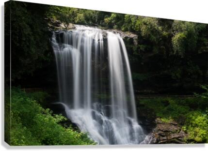 Dry Falls Waterfall near Highlands NC  Canvas Print