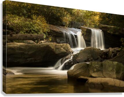 Waterfall on Deckers Creek near Morgantown  Canvas Print