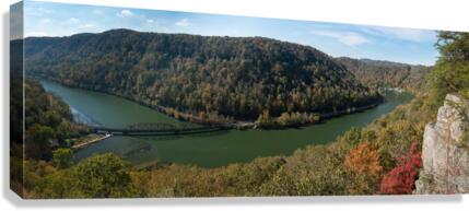 New River from Hawks Nest Overlook  Canvas Print