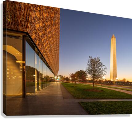 Reflection of Washington Monument  Canvas Print