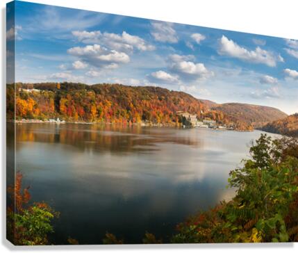Fall colors on Cheat Lake Morgantown  Impression sur toile