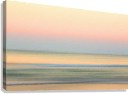 Sunrise over ocean with sideways pan  Impression sur toile