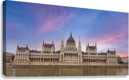 Hungarian Parliament Building in Budapest  Canvas Print