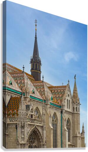 Mattias Church in Castle Hill Budapest Canvas Print
