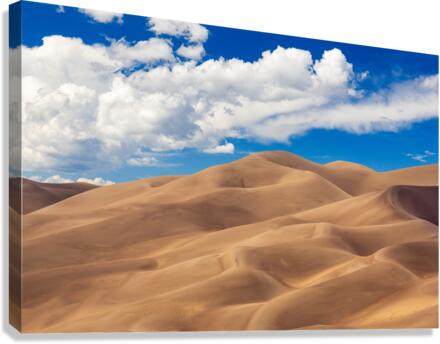 Panorama of Great Sand Dunes NP   Canvas Print