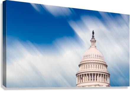 Congress capitol dome in Washington DC  Impression sur toile
