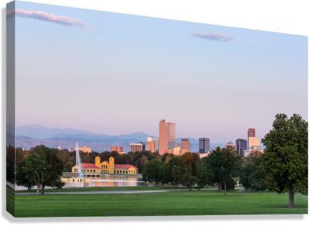 Skyline of Denver at dawn  Impression sur toile