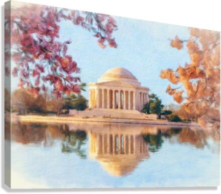 Beautiful early morning Jefferson Memorial  Canvas Print