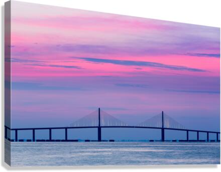 Sunshine Skyway Bridge at dawn  Impression sur toile