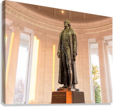 Statue of Thomas Jefferson Washington DC  Canvas Print