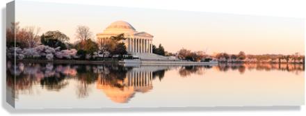 Beautiful early morning Jefferson Memorial  Impression sur toile
