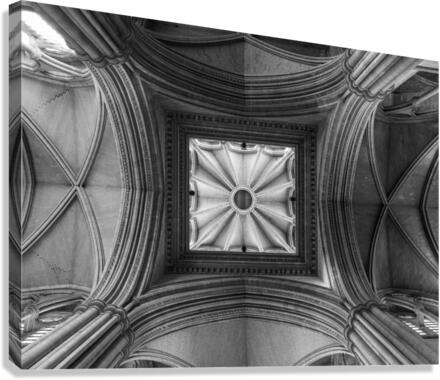 Detail of roof in Truro cathedral in Cornwall  Impression sur toile