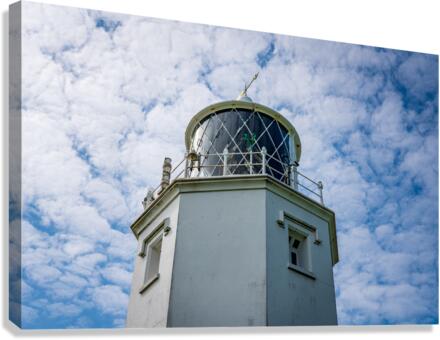 Detail of lighthouse lens at Lizard Light house in Cornwall  Canvas Print