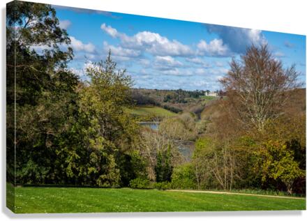 View across the rolling countryside of Cornwall  Canvas Print