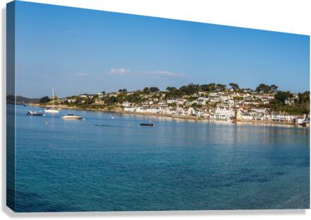 Seaside town of St Mawes in Cornwall  Impression sur toile