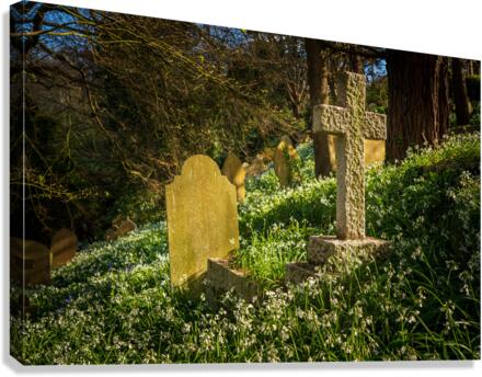 St Just in Roseland parish church in Cornwall UK  Impression sur toile
