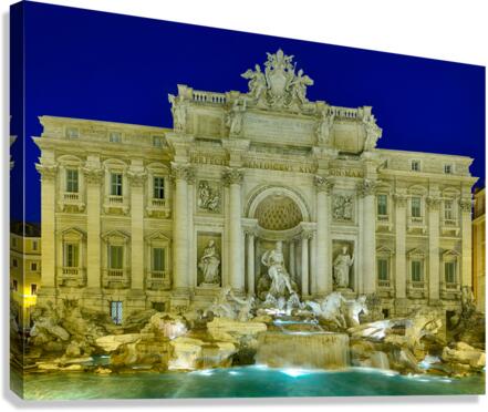Trevi fountain details in Rome Italy  Impression sur toile