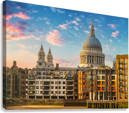 St Pauls Cathedral Church London England  Canvas Print