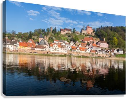 Town of Hirschhorn Hesse Germany  Canvas Print