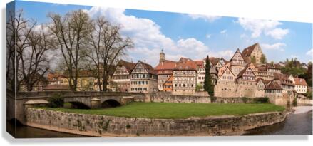 Panorama of Schwabisch Hall Germany  Impression sur toile