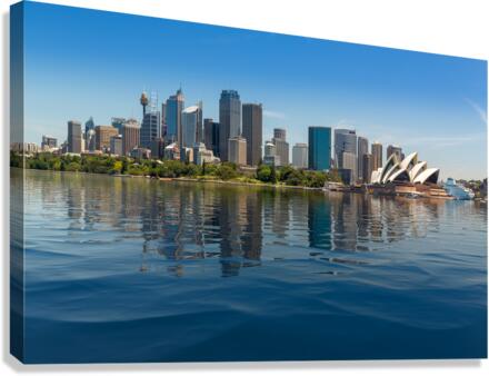 Dramatic panoramic photo Sydney harbor  Impression sur toile