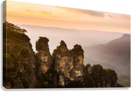 Sunrise from Echo Point in Blue Mountains Australia  Canvas Print