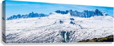 Panorama of mountains of Thompson Pass  Canvas Print