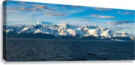 Sidelight on Mt Fairweather and the Glacier Bay National Park in  Impression sur toile