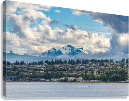 Campbell River in British Columbia with Golden Hinde  Canvas Print