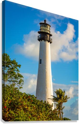 Cape Florida lighthouse in Bill Baggs  Canvas Print
