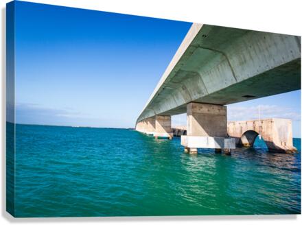 Florida Keys bridge and heritage trail Canvas Print