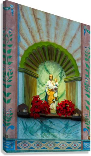 Statue of Jesus in La Purisima Conception mission  Impression sur toile