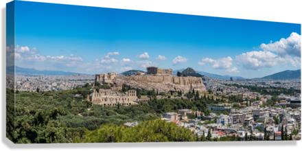 Panorama of city of Athens from Lycabettus hill  Impression sur toile