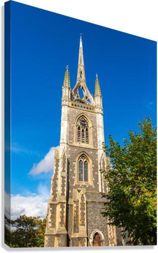 Unusual tower crown spire in Faversham Kent  Impression sur toile